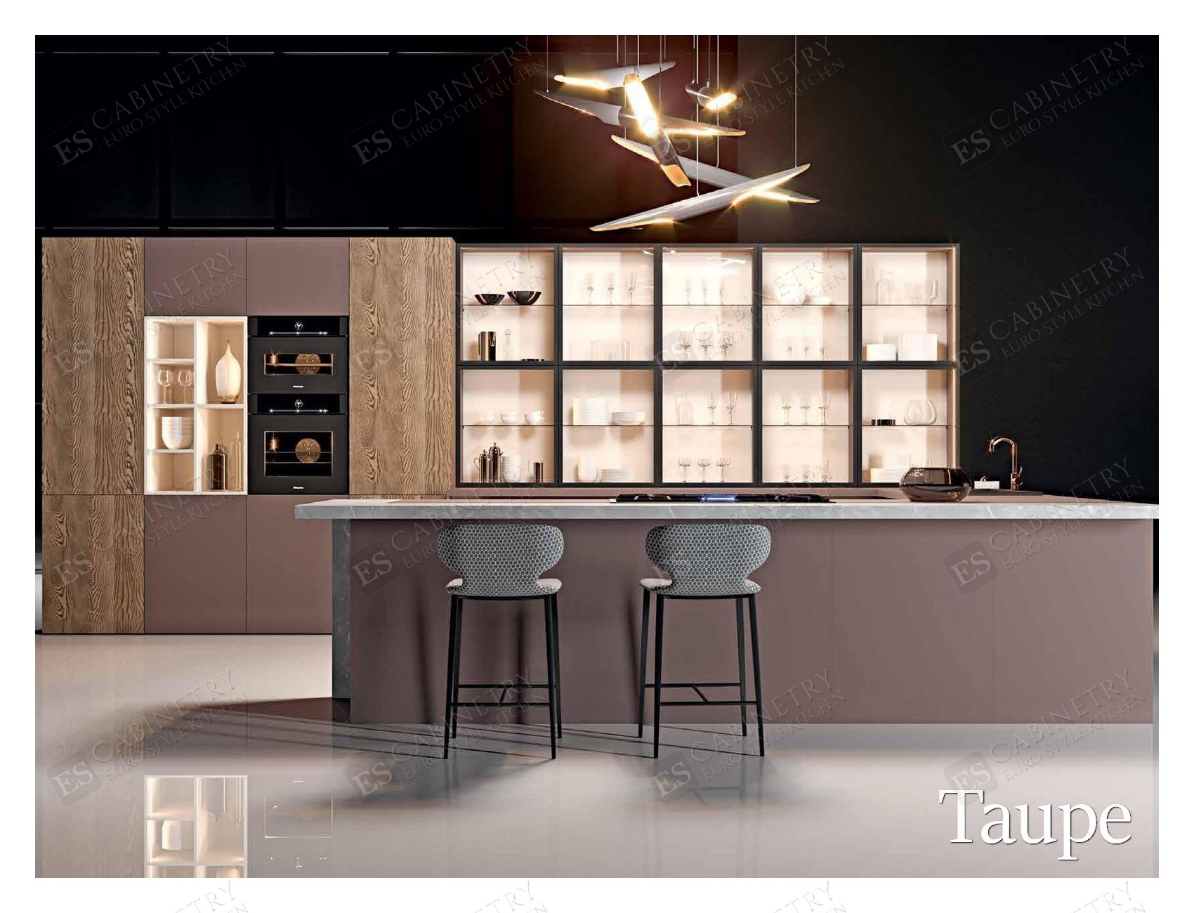 Taupe | European cabinet design
